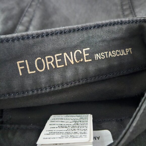 DL1961 Florence Insta Sculpt Epiphany Black Coated Moto Skinny Jean 30 - Picture 7 of 9